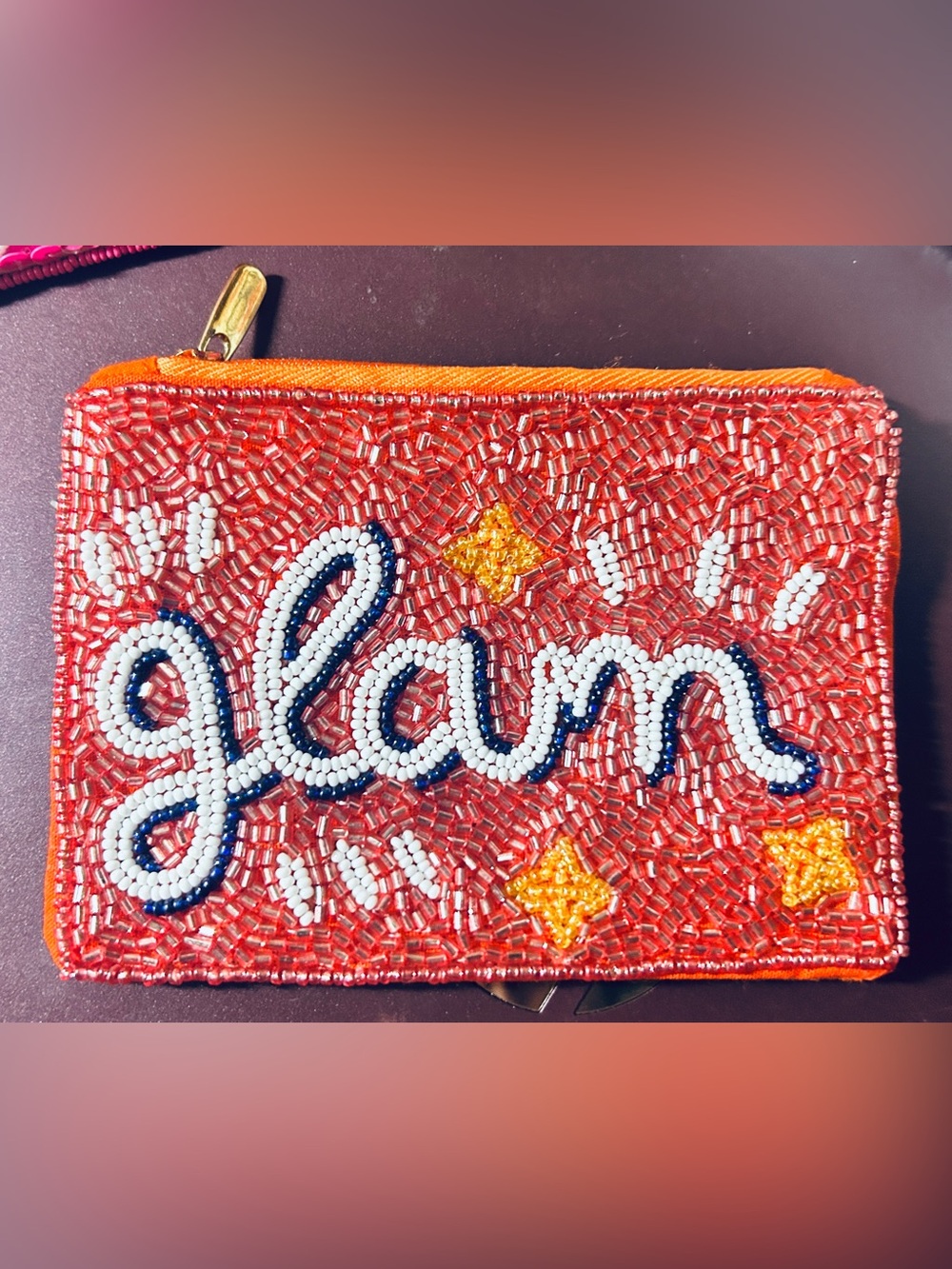 Beaded Coin Purse GLAM New!